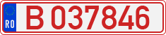 License plate of Romania, Provisional