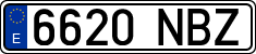 License plates of Spain, Ordinary (2000)