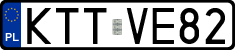 License plates of Poland, Regular car plates
