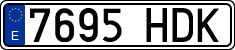License plates of Spain, Ordinary (2000)
