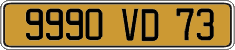 French license plate, FNI