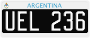License plate of Argentina, Cars (1995, ABC 123)