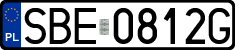 License plates of Poland, Regular car plates