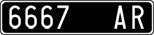 License plate of Italy, Cars (1927 year series)