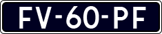 License plate of the Netherlands, Cars