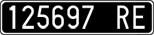 License plate of Italy, Cars (1927 year series)