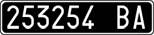 License plate of Italy, Cars (1927 year series)
