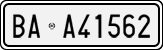 License plate of Italy, Cars (1927 year series)