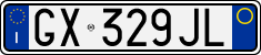 License plate of Italy, Cars (1994 year series)