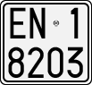 License plate of Italy, Motorcycles (1927 year series)
