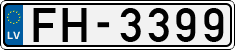 License plate of Latvia, Regular car plates