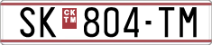License plate of North Macedonia, Regular plates (1993)