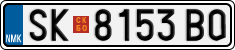 License plate of North Macedonia, Regular plates (2012)