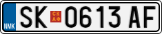 License plate of North Macedonia, Regular plates (2012)