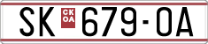 License plate of North Macedonia, Regular plates (1993)
