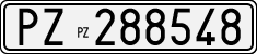 License plate of Italy, Cars (1927 year series)