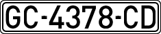 License plates of Spain, 1971 year series