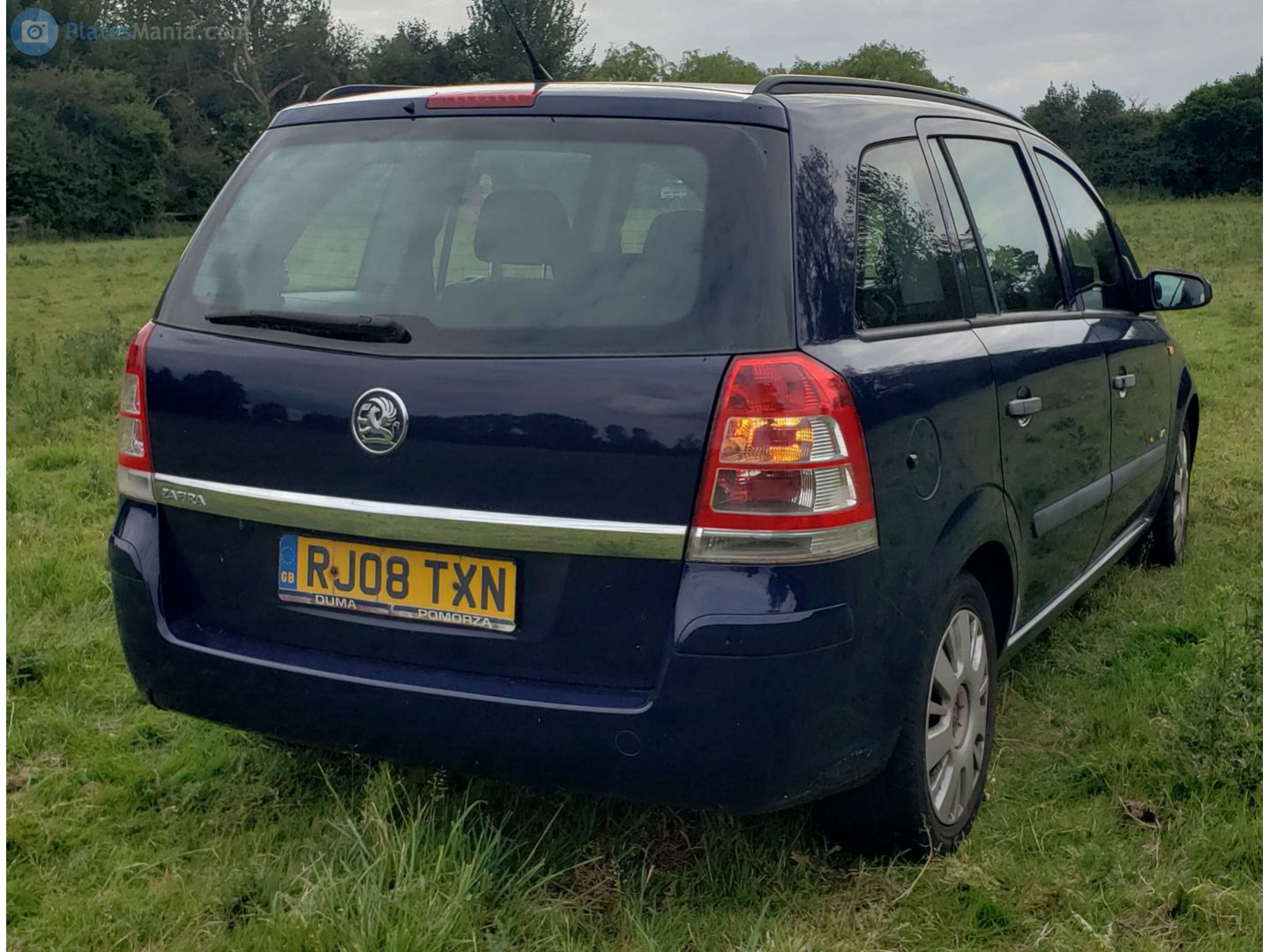 RJ08TXN, Vauxhall Zafira 2nd gen (B; A05), 2005–2014
