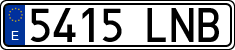 License plates of Spain, Ordinary (2000)