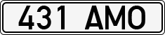 License plate of Estonia, Regular car plates