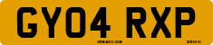 License plate of the United Kingdom, 2001 year system