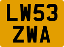 License plate of the United Kingdom, 2001 year system