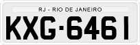 License plate of Brazil, Private owners (1990)