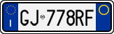 License plate of Italy, Cars (1994 year series)