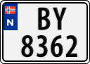License plate of Norway, Trailers, motorcycles, special vehicles