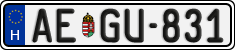 license plates of Hungary, Regular plates (2022)