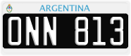 License plate of Argentina, Cars (1995, ABC 123)