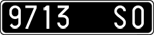 License plate of Italy, Cars (1927 year series)