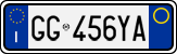 License plate of Italy, Cars (1994 year series)