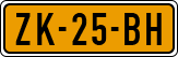 License plate of the Netherlands, Cars