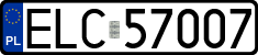 License plates of Poland, Regular car plates