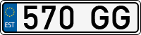 License plate of Estonia, Trailers