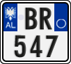 License plate of Albania, Motorcycles (2011)