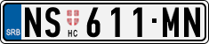 License plate of Serbia, Cars