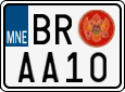 License plate of Montenegro, Mopeds