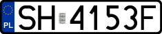 License plates of Poland, Regular car plates