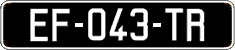 French license plate, SIV (oldtimers)