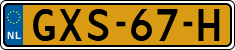 License plate of the Netherlands, Cars