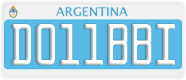 License plate of Argentina, Diplomatic