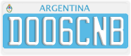 License plate of Argentina, Diplomatic