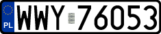 License plates of Poland, Regular car plates