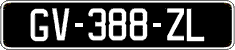 French license plate, SIV (oldtimers)
