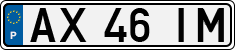 License plate of Portugal, Regular plates