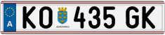License plate of Austria, Regular plates