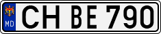 License plate of Moldova, Cars (1992)