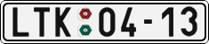 License plate of the Czech Republic, Cars (1960)